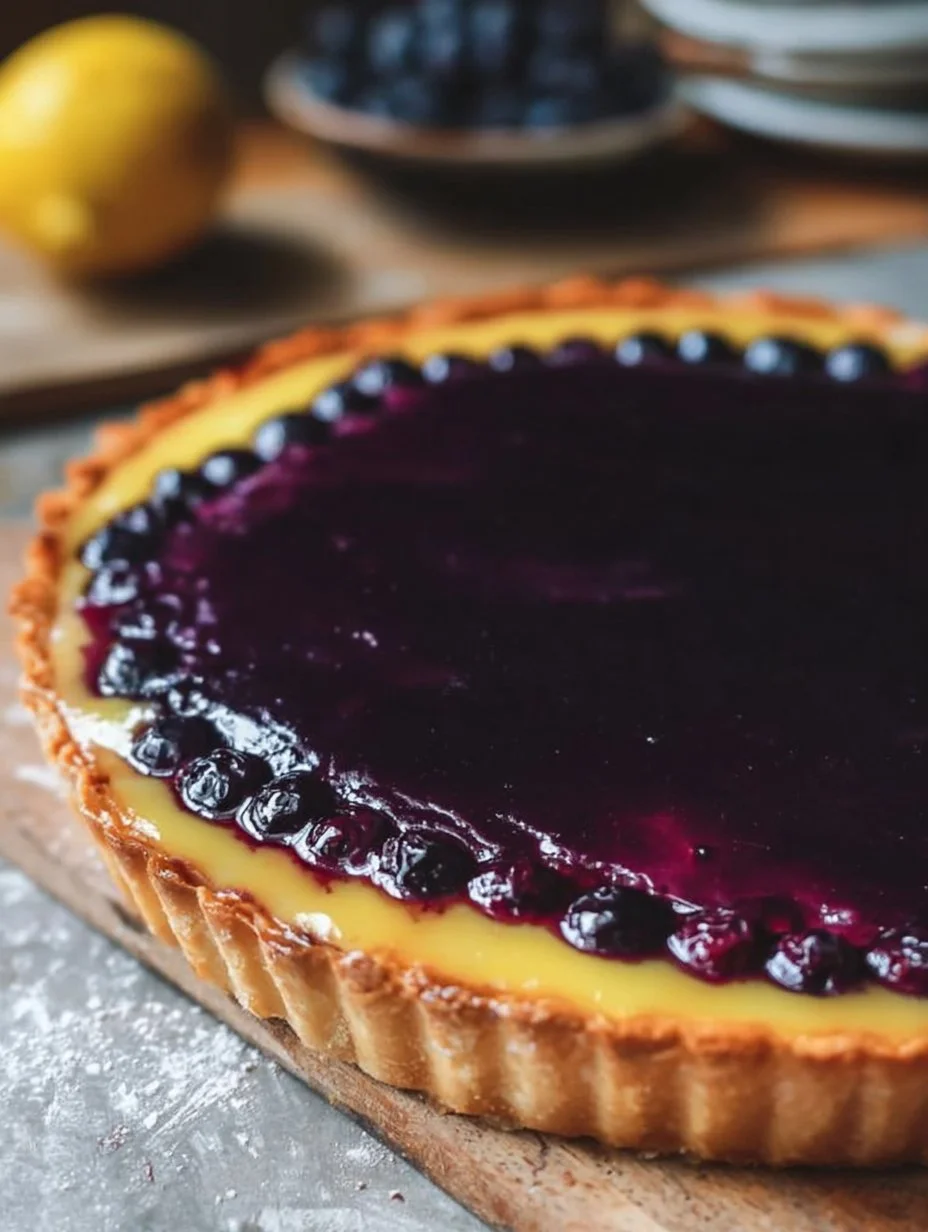 Blueberry-Lemon Curd Tart