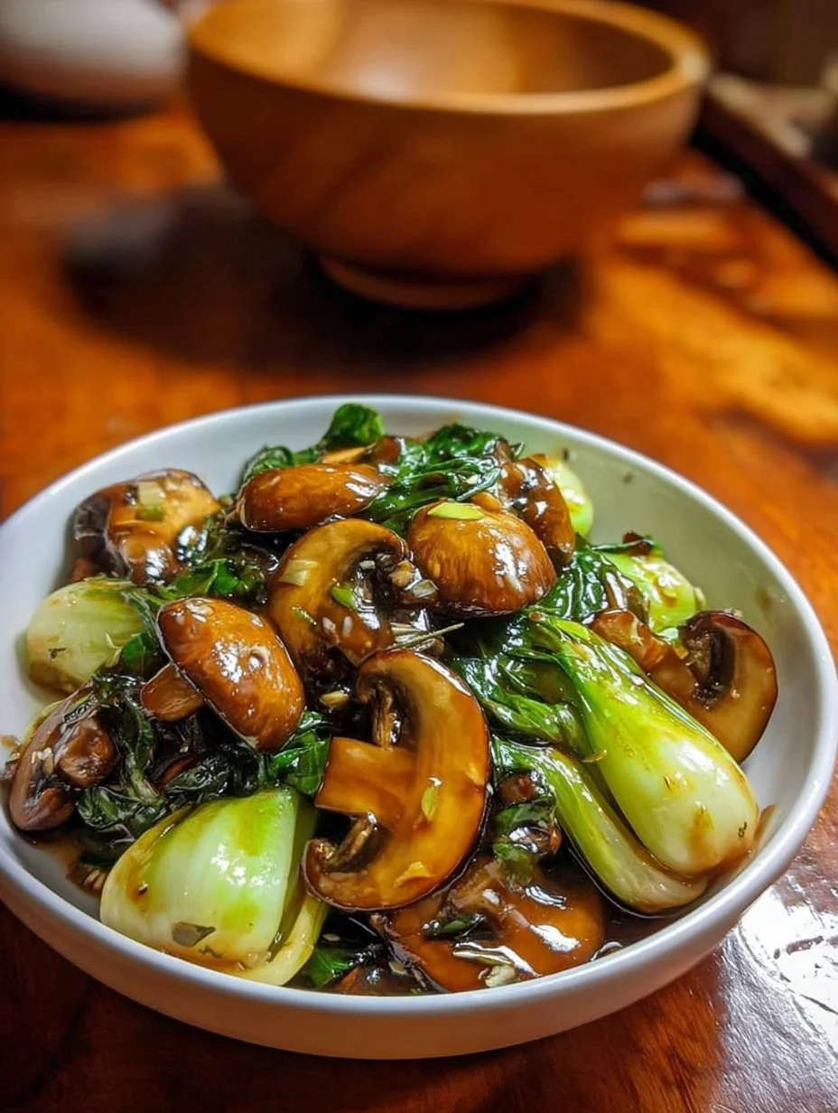Bok Choy and Mushroom Stir Fry