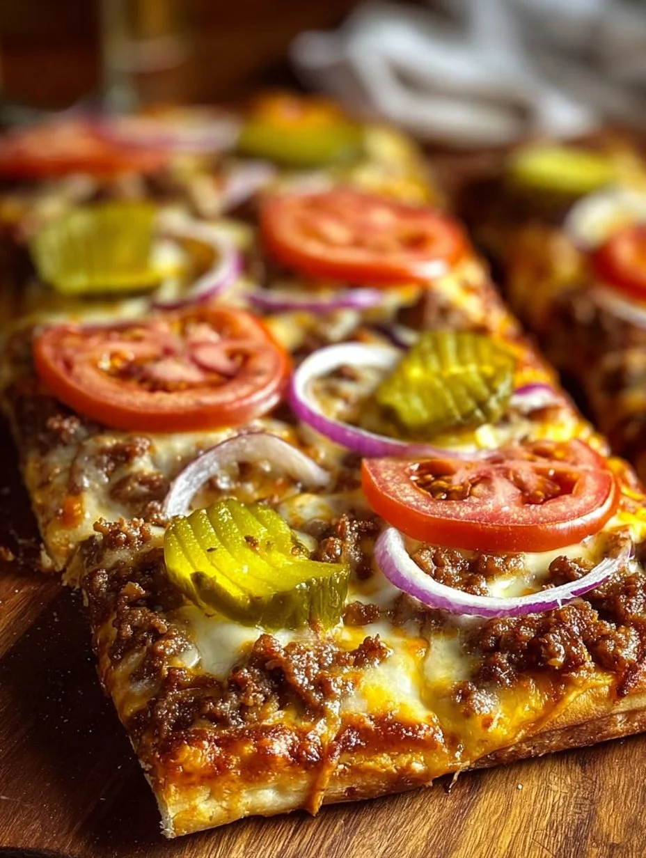 Cheeseburger Flatbreads