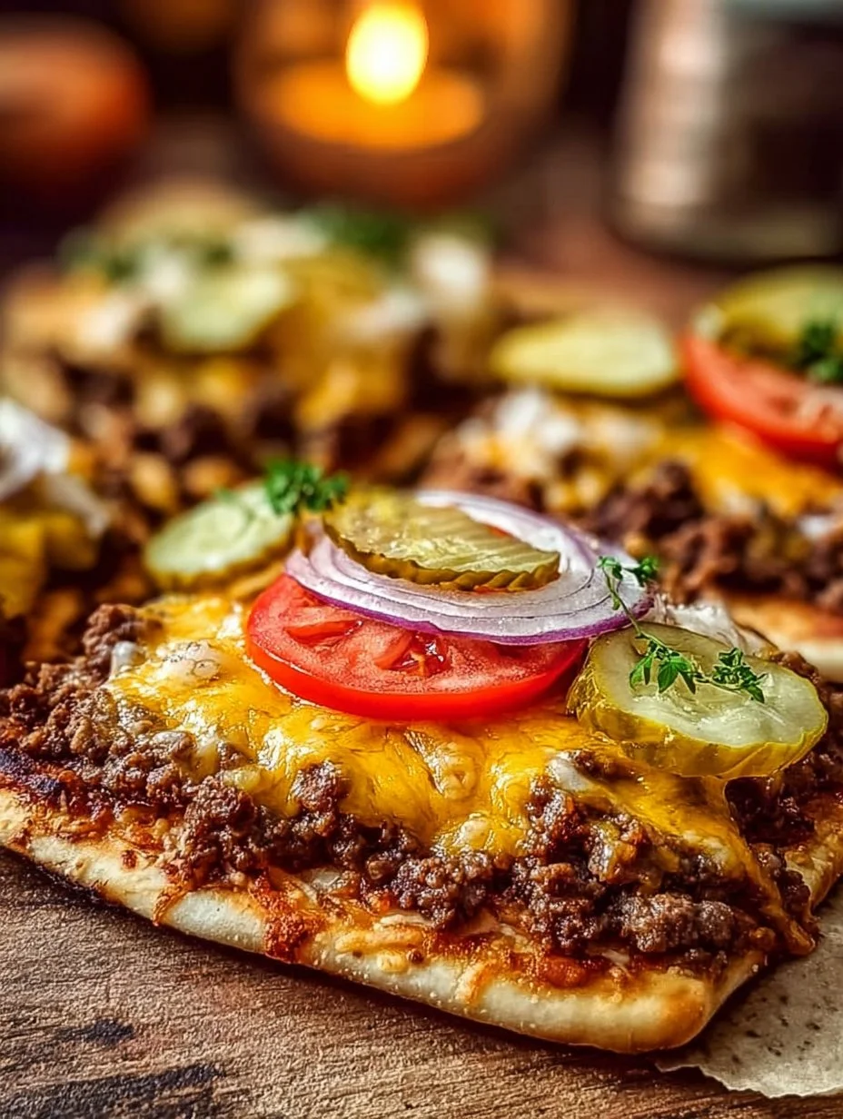 Cheeseburger Flatbreads