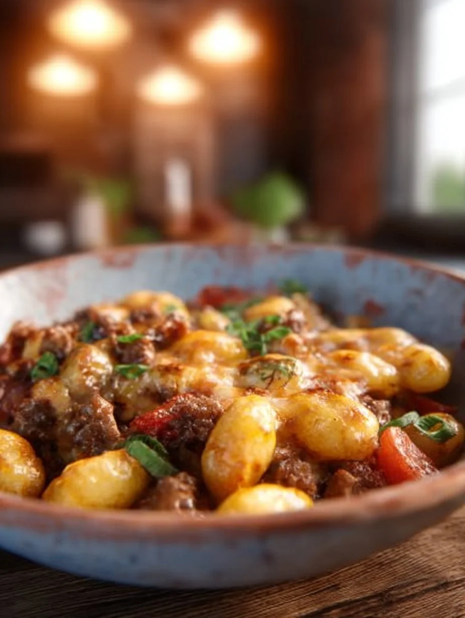 Cheeseburger Gnocchi