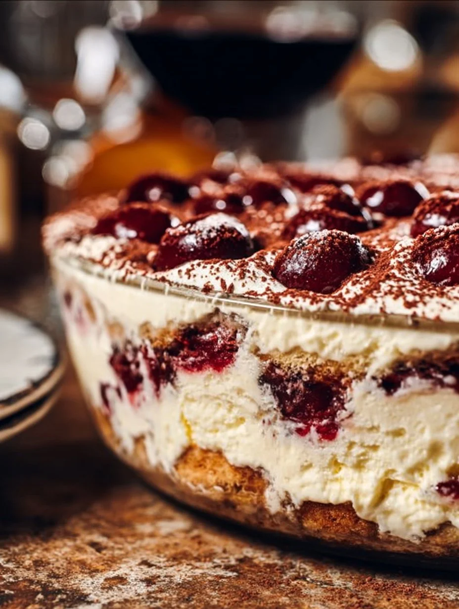 Cherry Amaretto Tiramisu