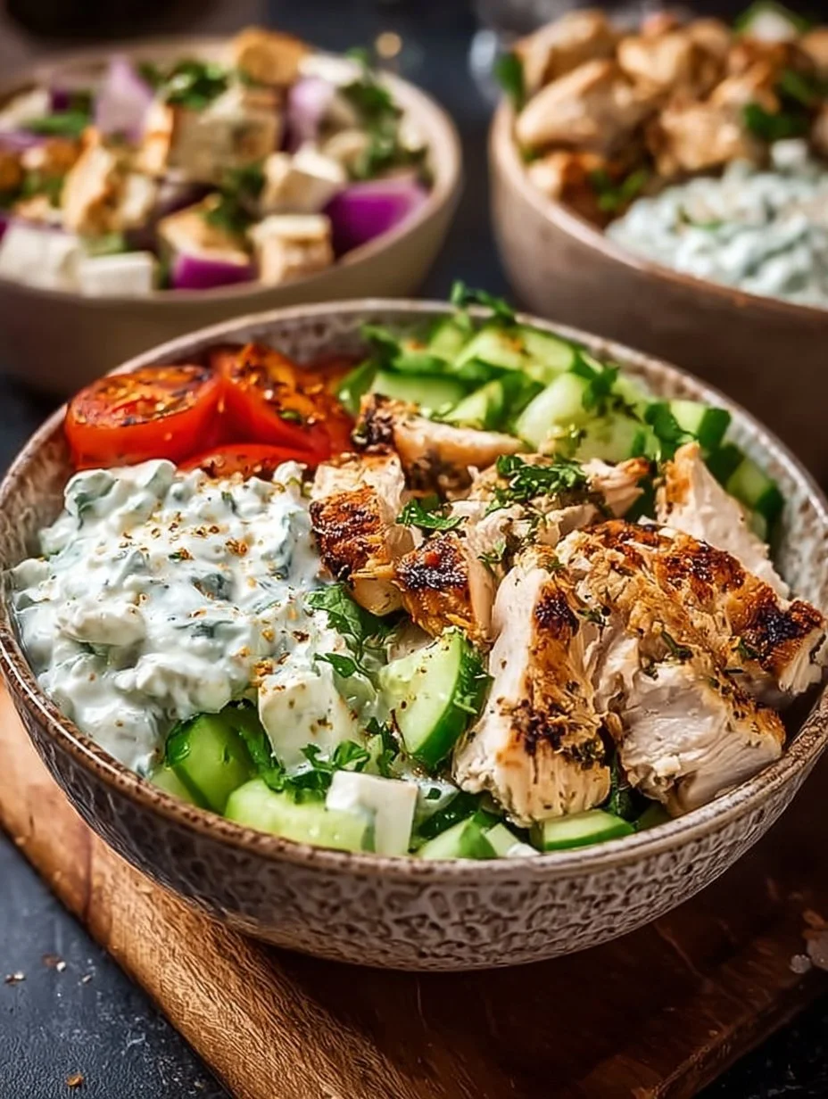 Chicken Tzatziki Bowls
