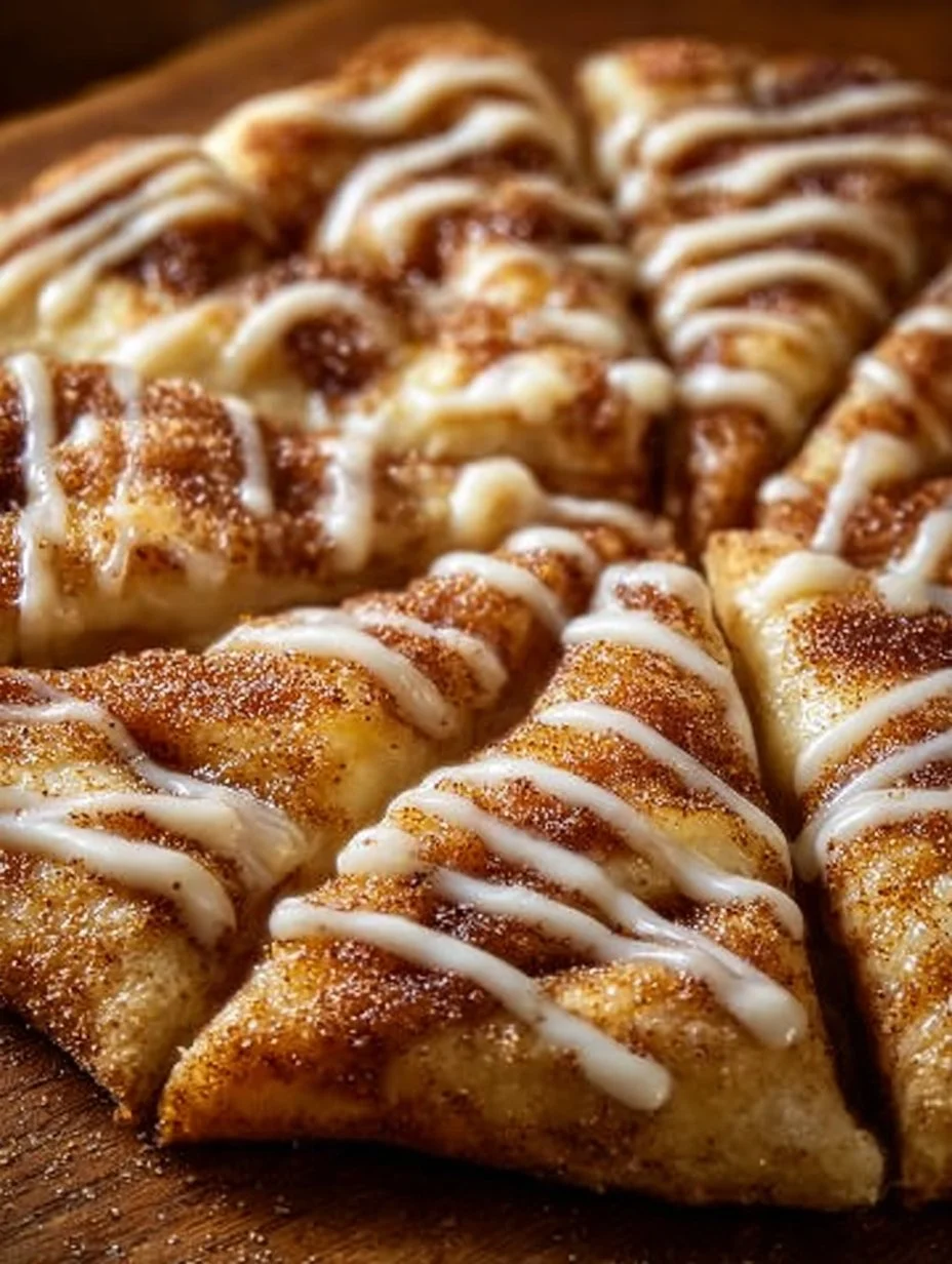 Cinnamon-Sugar Pizza Made with Crescent Rolls
