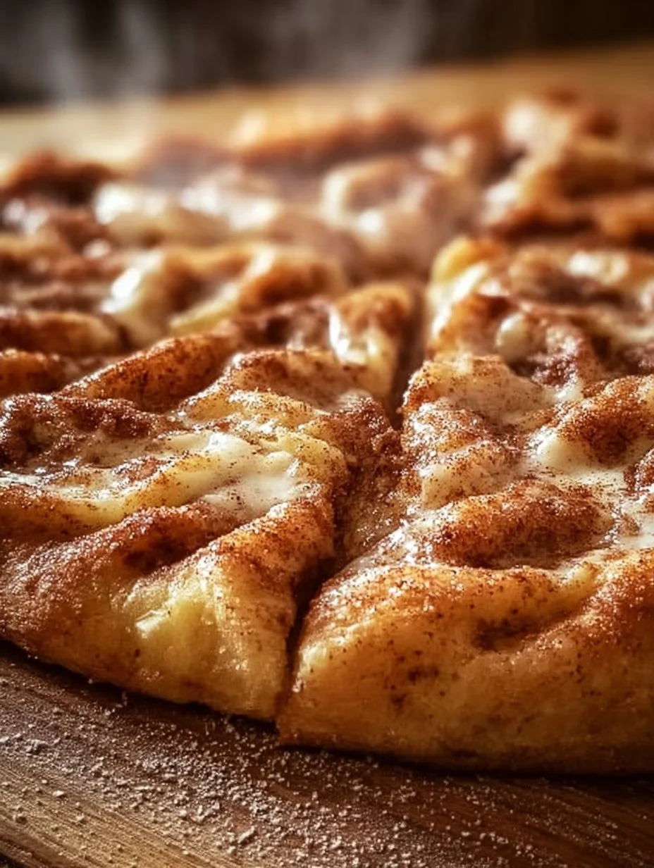 Cinnamon-Sugar Pizza Made with Crescent Rolls