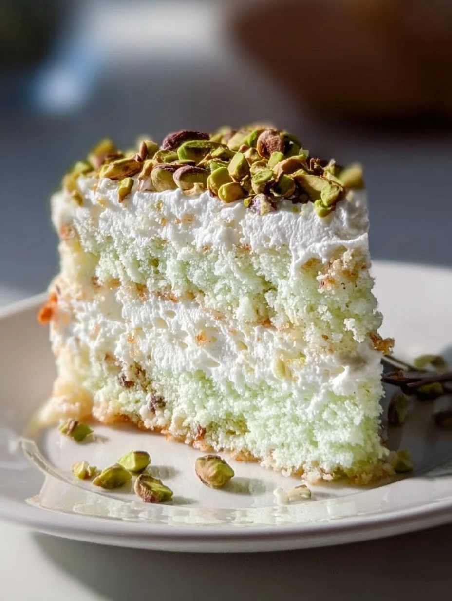 Coconut and Pistachio Pudding Cake