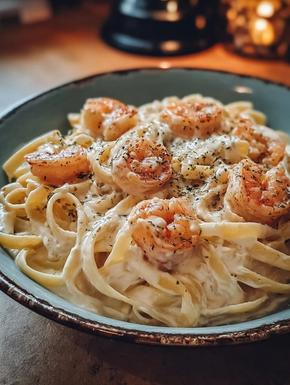 Creamy Boursin Shrimp Pasta