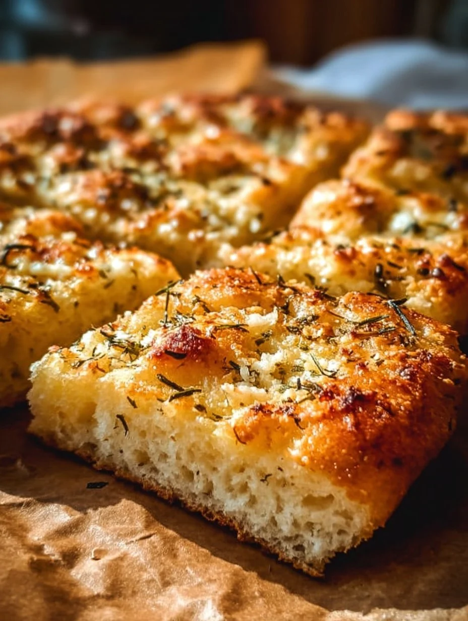 Crispy and Cheesy Garlic Parmesan Focaccia Bread You'll Love