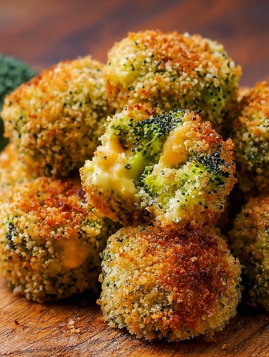 Crunchy Baked Broccoli Cheese Bites