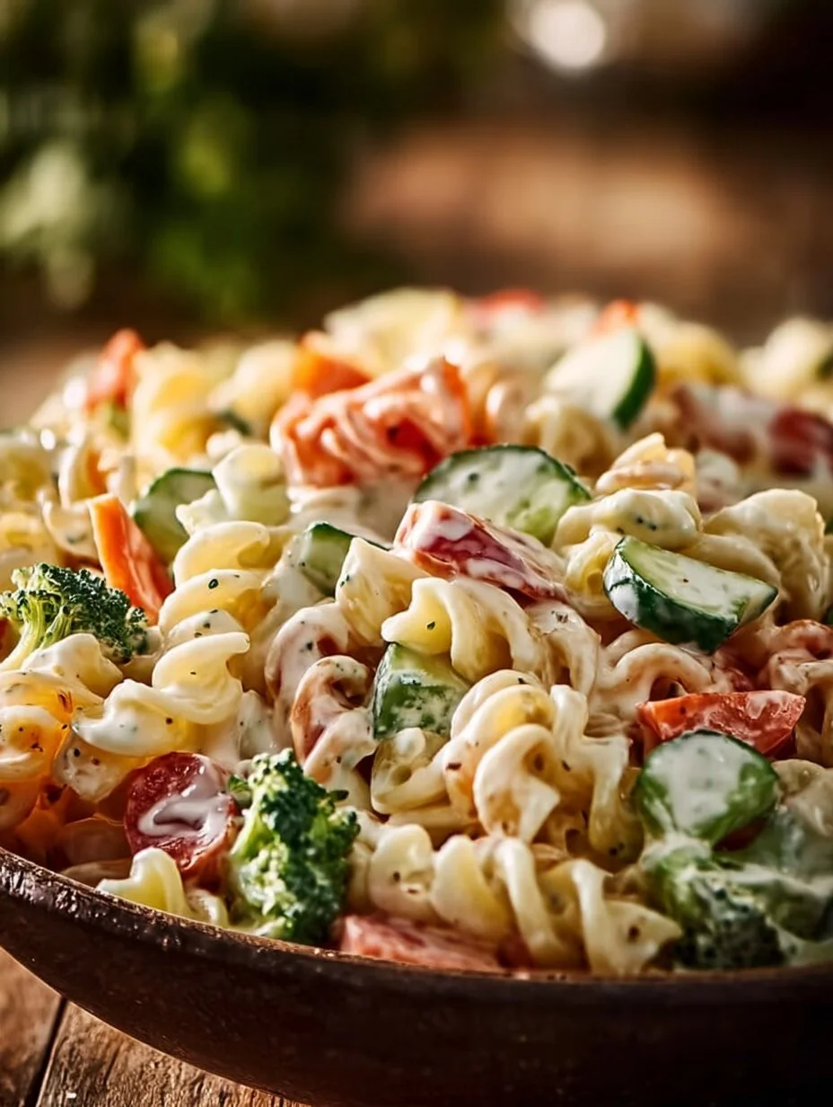 Fresh Ranch Pasta Salad