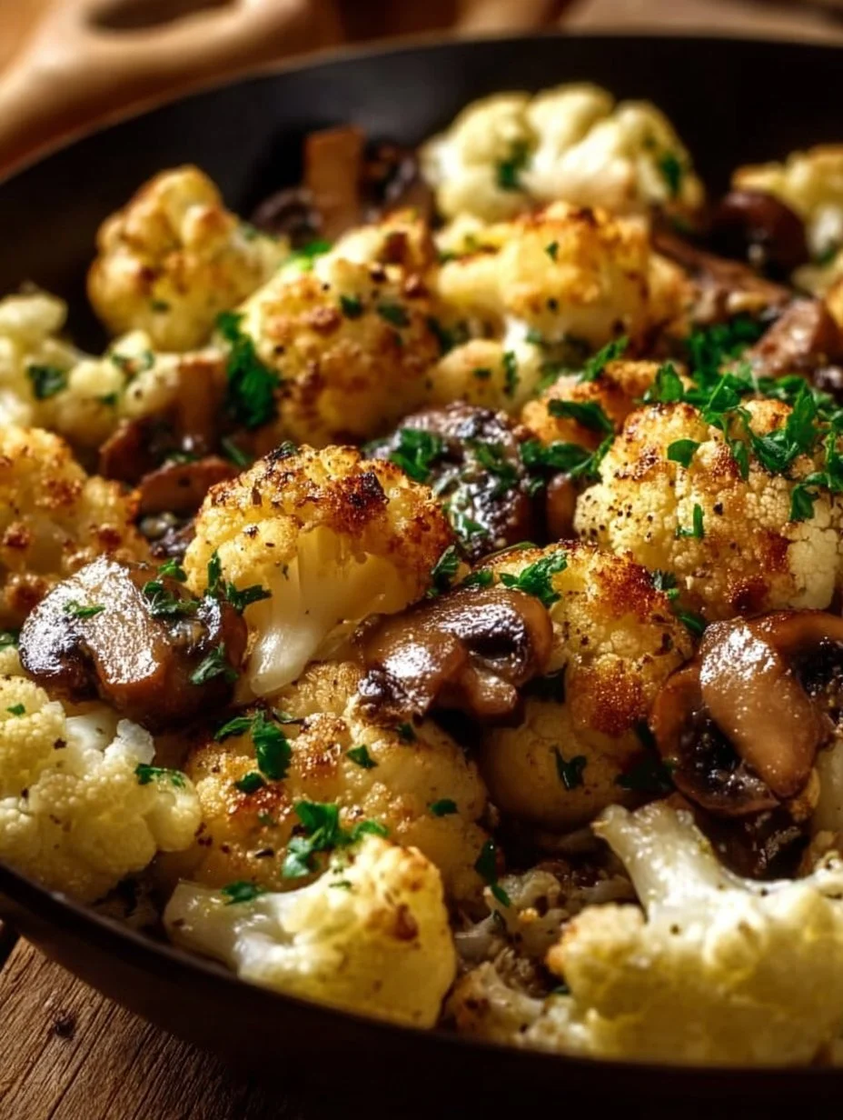 Garlic Cauliflower Mushroom Skillet: Quick & Delicious Dish