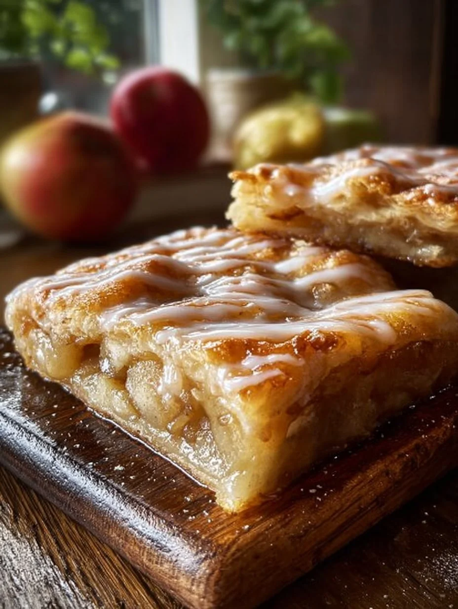 Glazed Apple Slab Pie