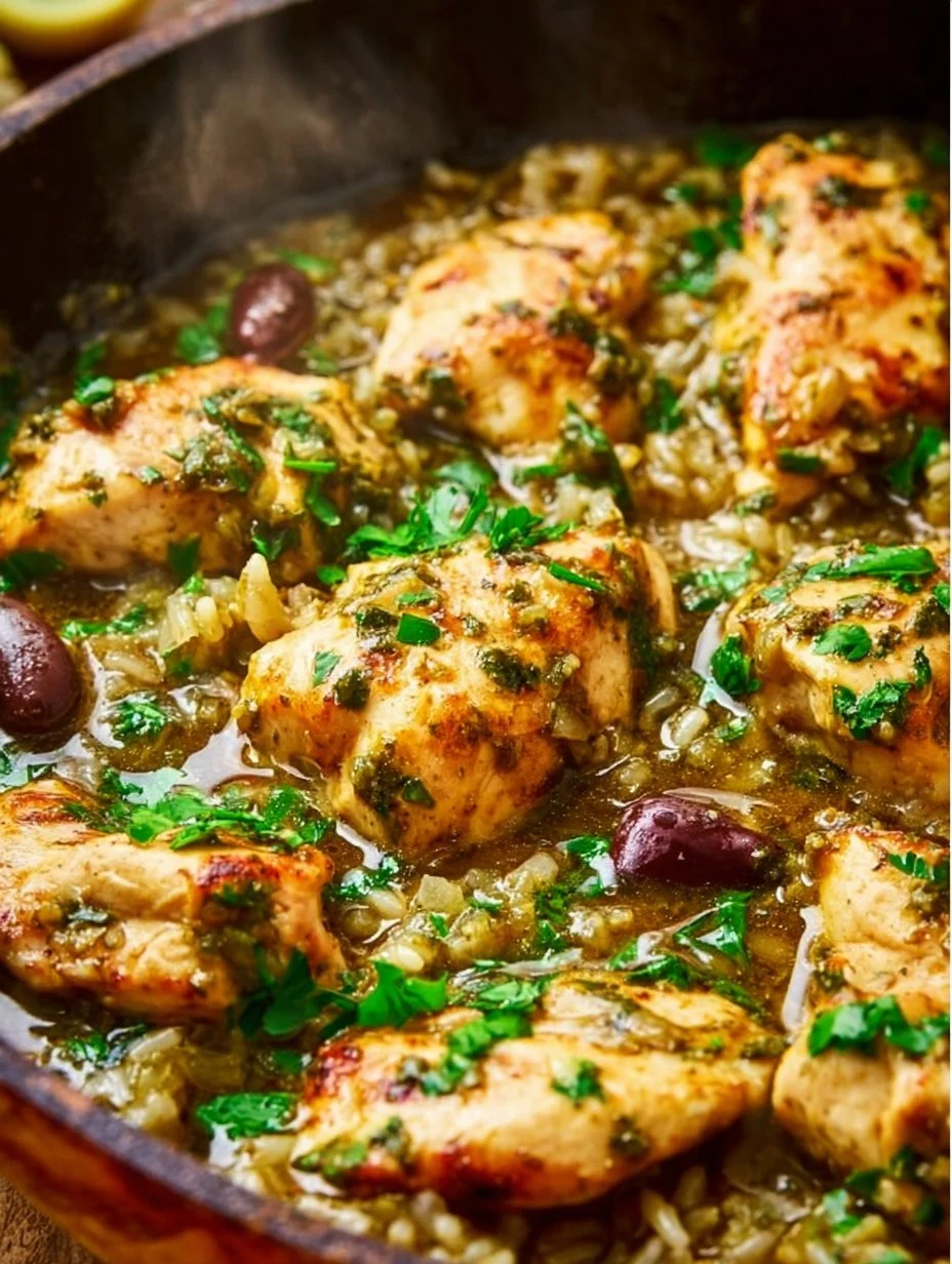 Green Sauce Chicken Skillet