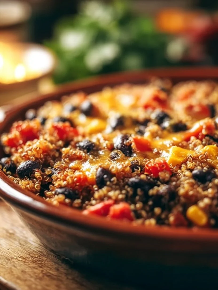 Healthy Quinoa & Black Bean Casserole