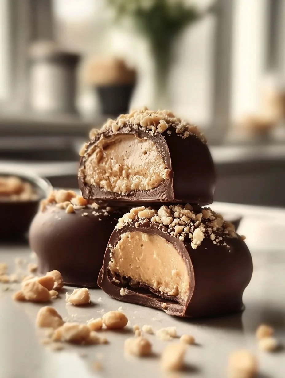 High Protein Frozen Peanut Butter Greek Yogurt Bites