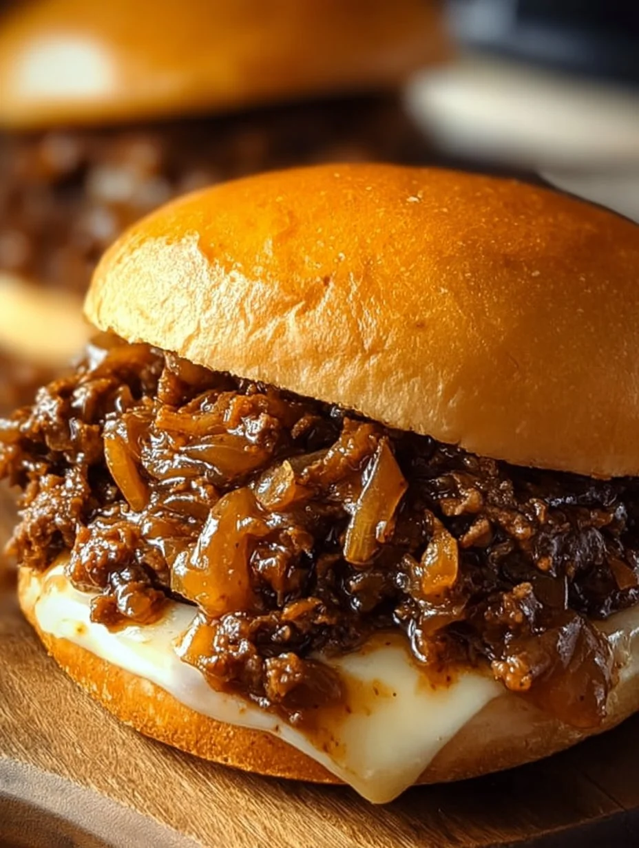 Irresistible French Onion Beef Sloppy Joes
