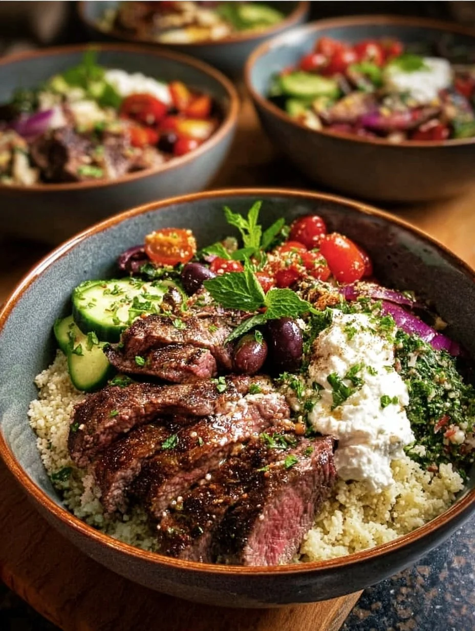 Mediterranean Steak Bowls