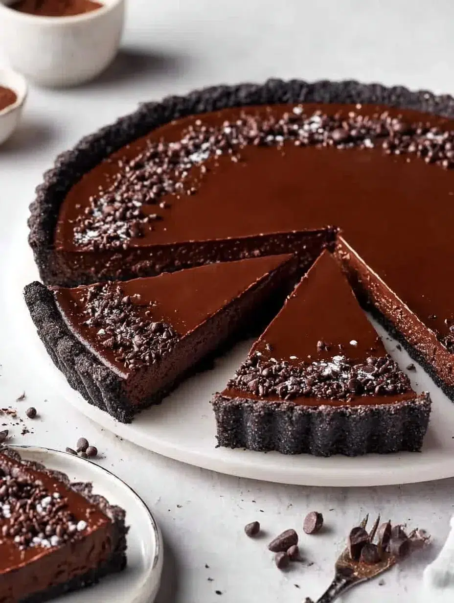 No-Bake Vegan Chocolate Tart