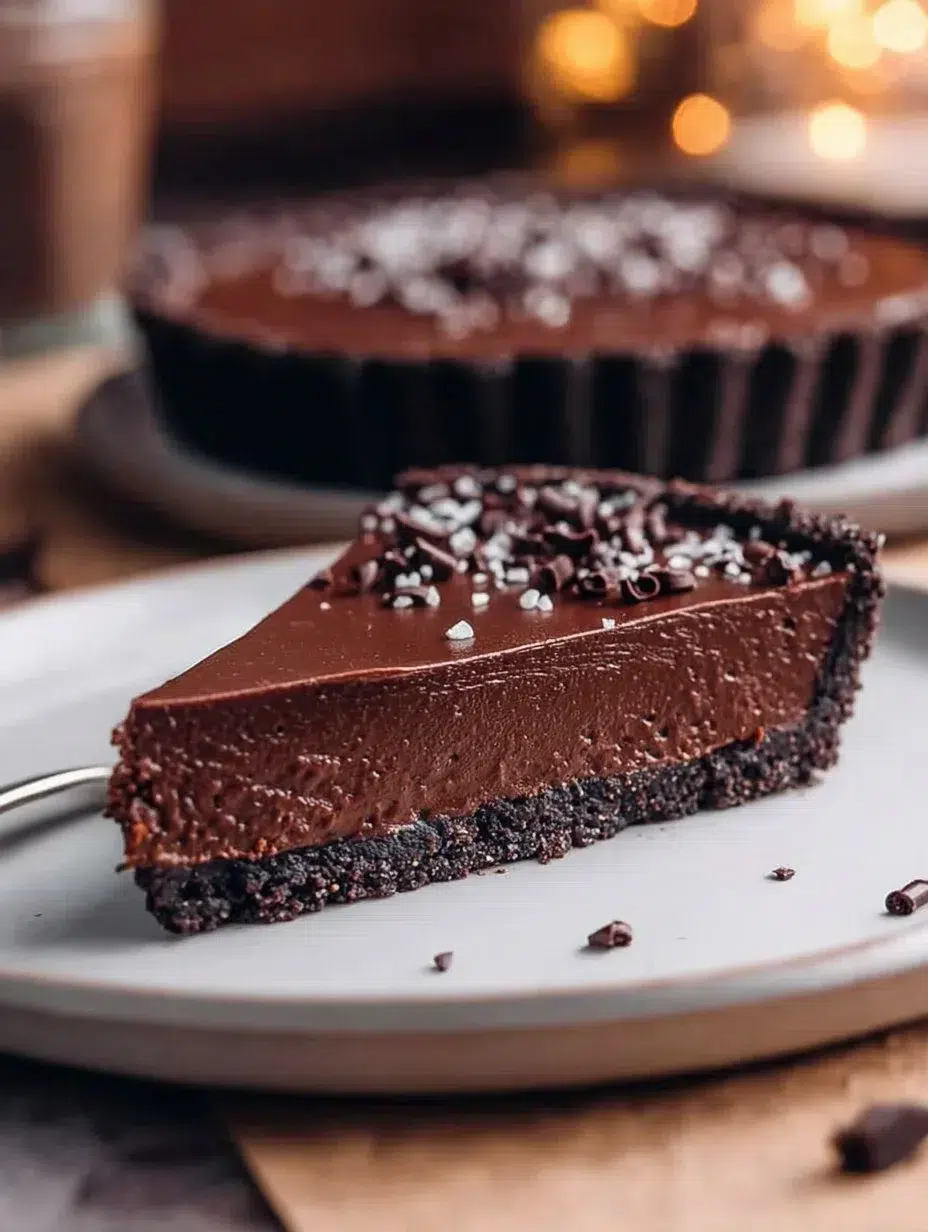 No-Bake Vegan Chocolate Tart
