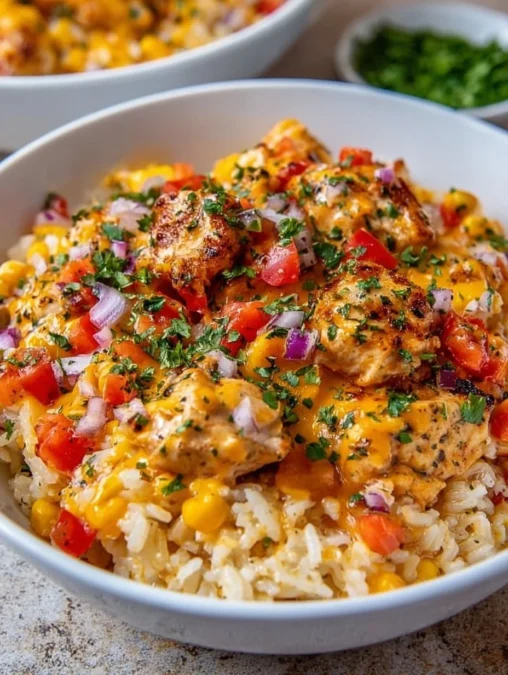 one pot cheesy southwest chicken rice - one pot cheesy southwest chicken rice 2026 01 19 232600 508x