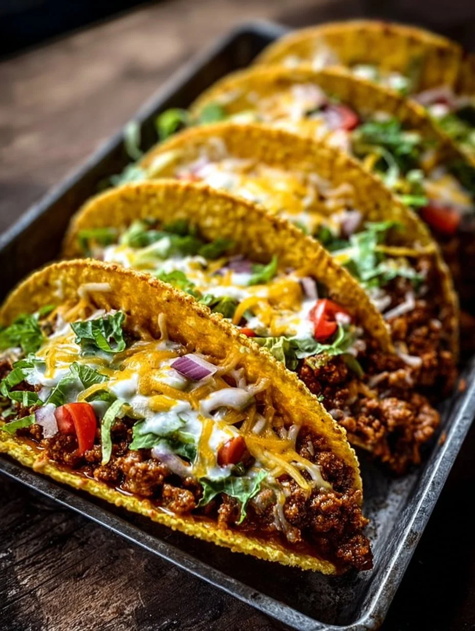 Oven-Baked Cheesy Tacos (Crispy & Loaded) You’ll Love!