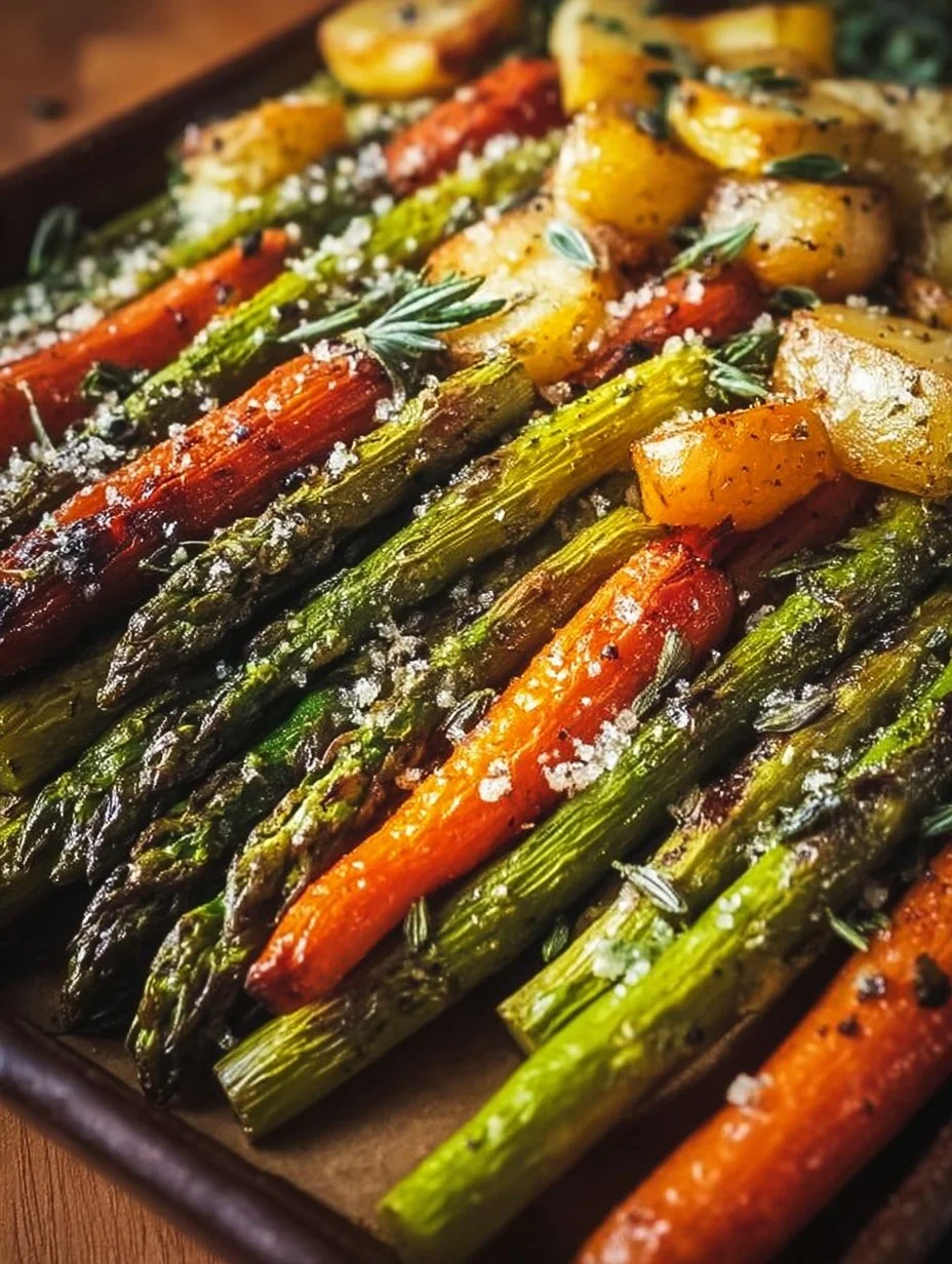 Oven-Roasted Asparagus and Carrot Medley