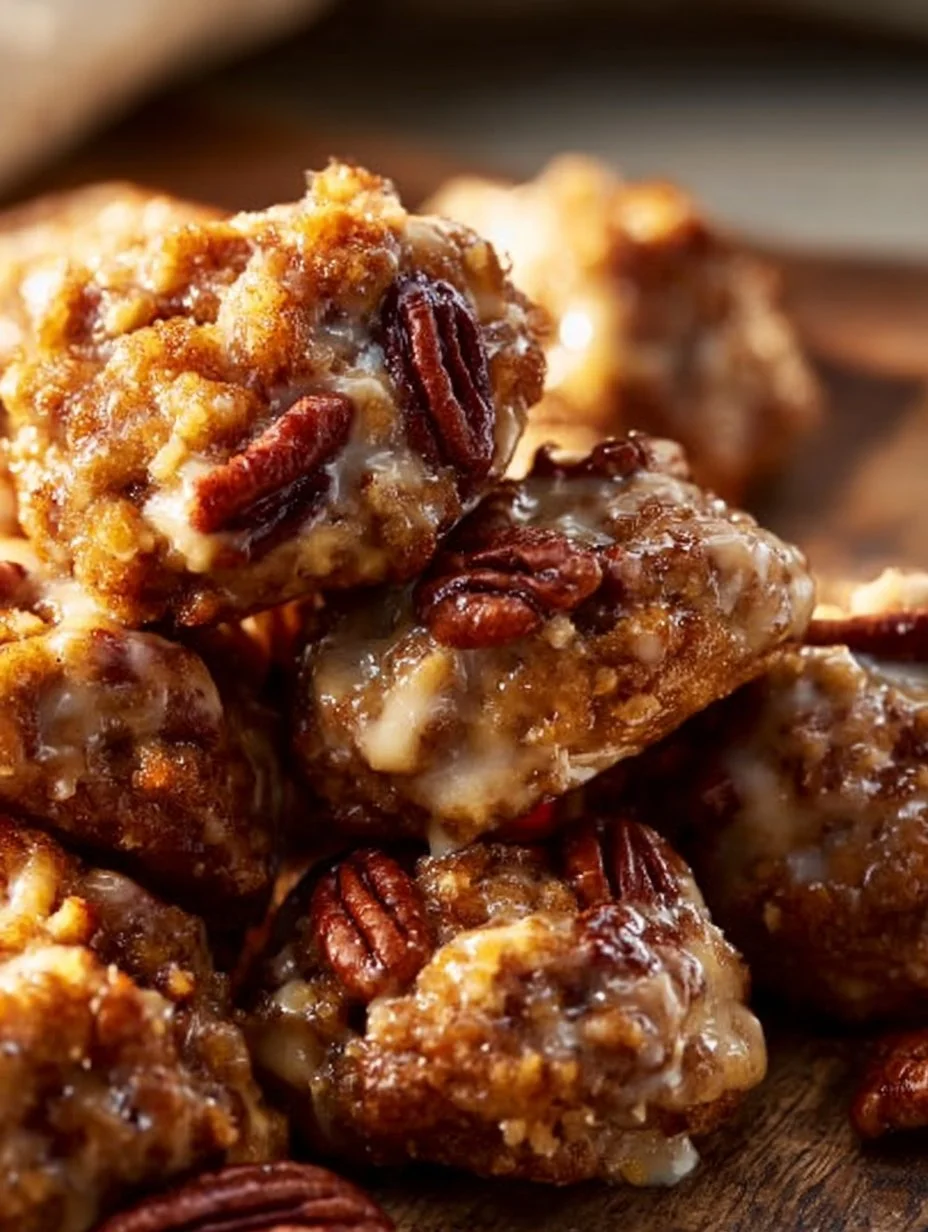 Pecan Crunch Glazed Bites