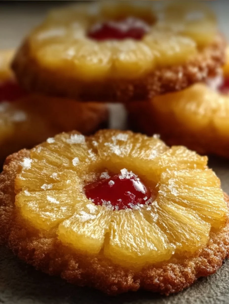 Pineapple Upside Down Sugar Cookies: A Tropical Delight!