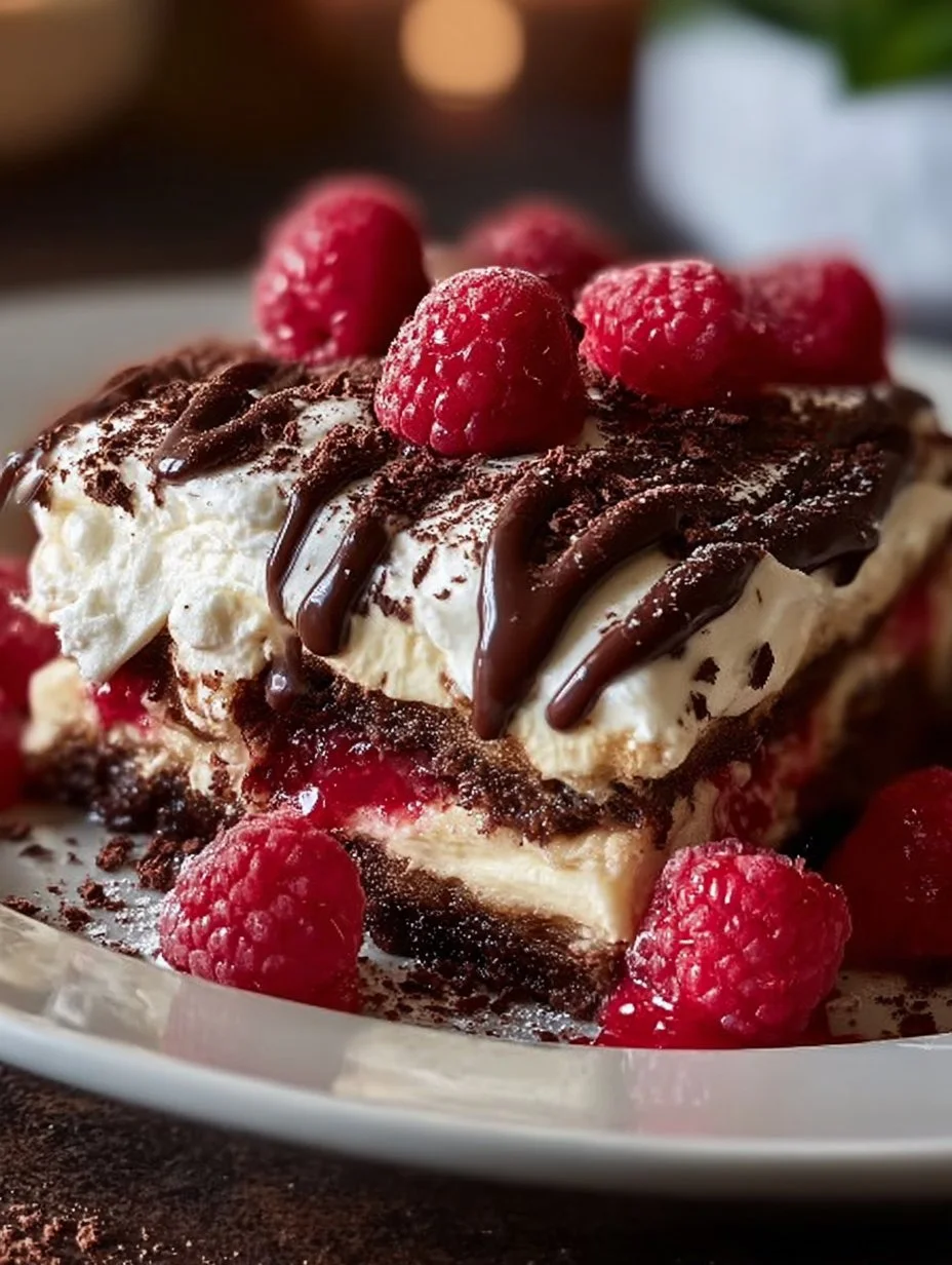 Raspberry Chocolate Lasagna