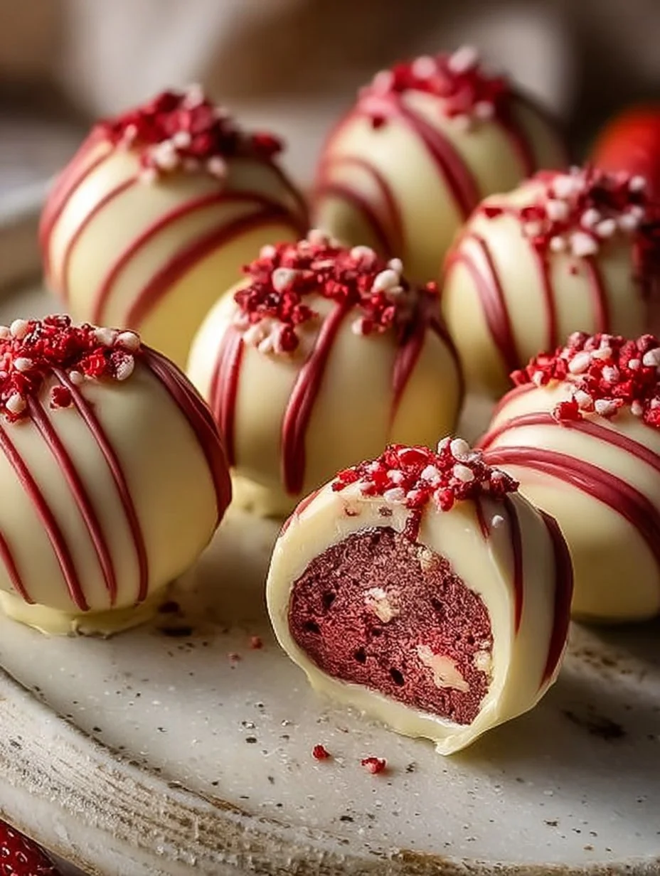 Strawberry Cheesecake Truffle Balls