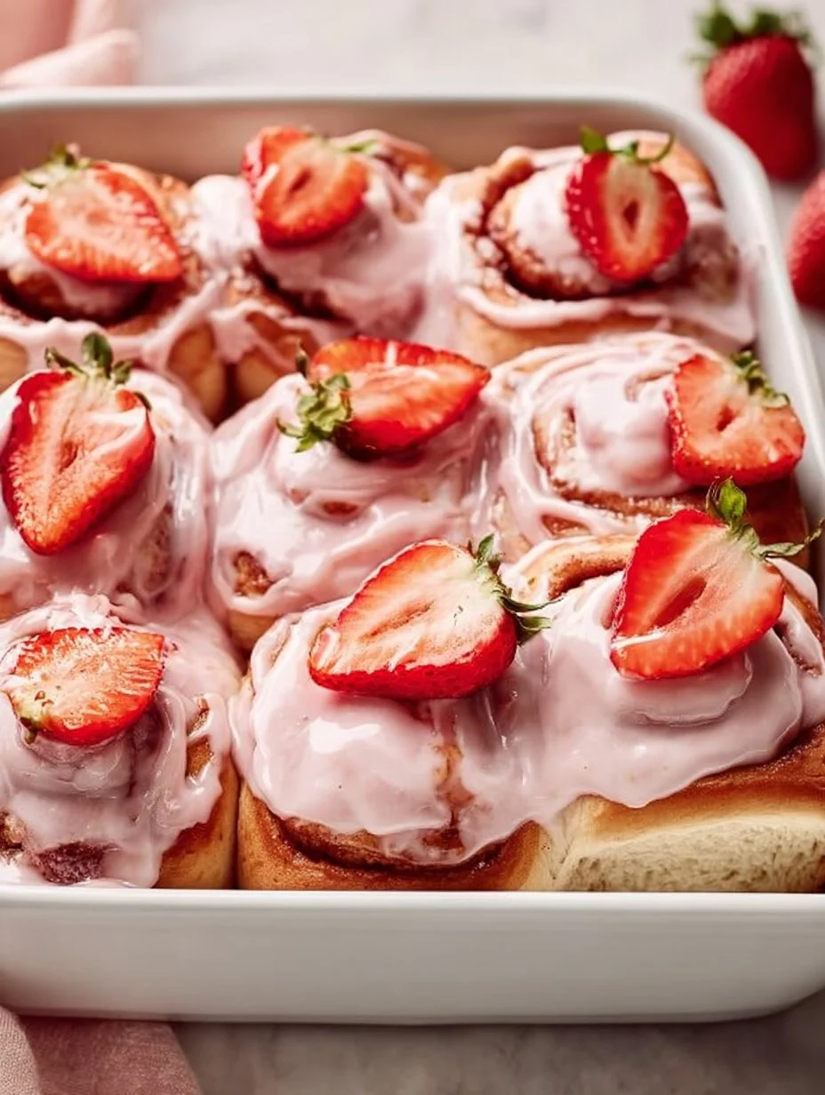 Strawberry Cinnamon Rolls