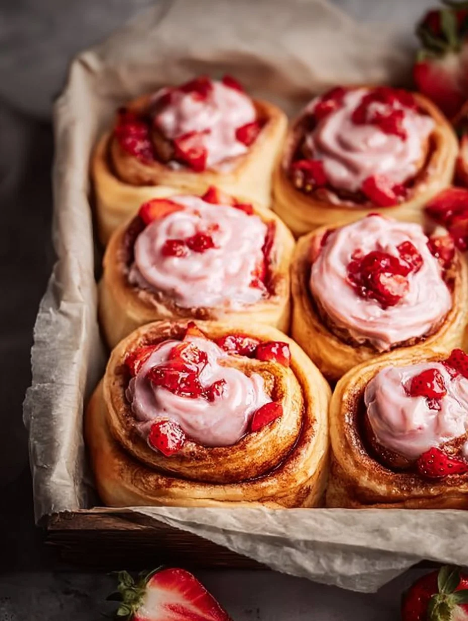 Strawberry Cinnamon Rolls