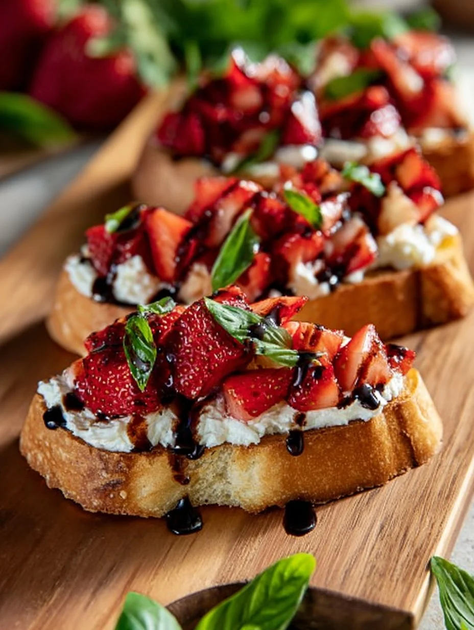 Strawberry Ricotta Bruschetta