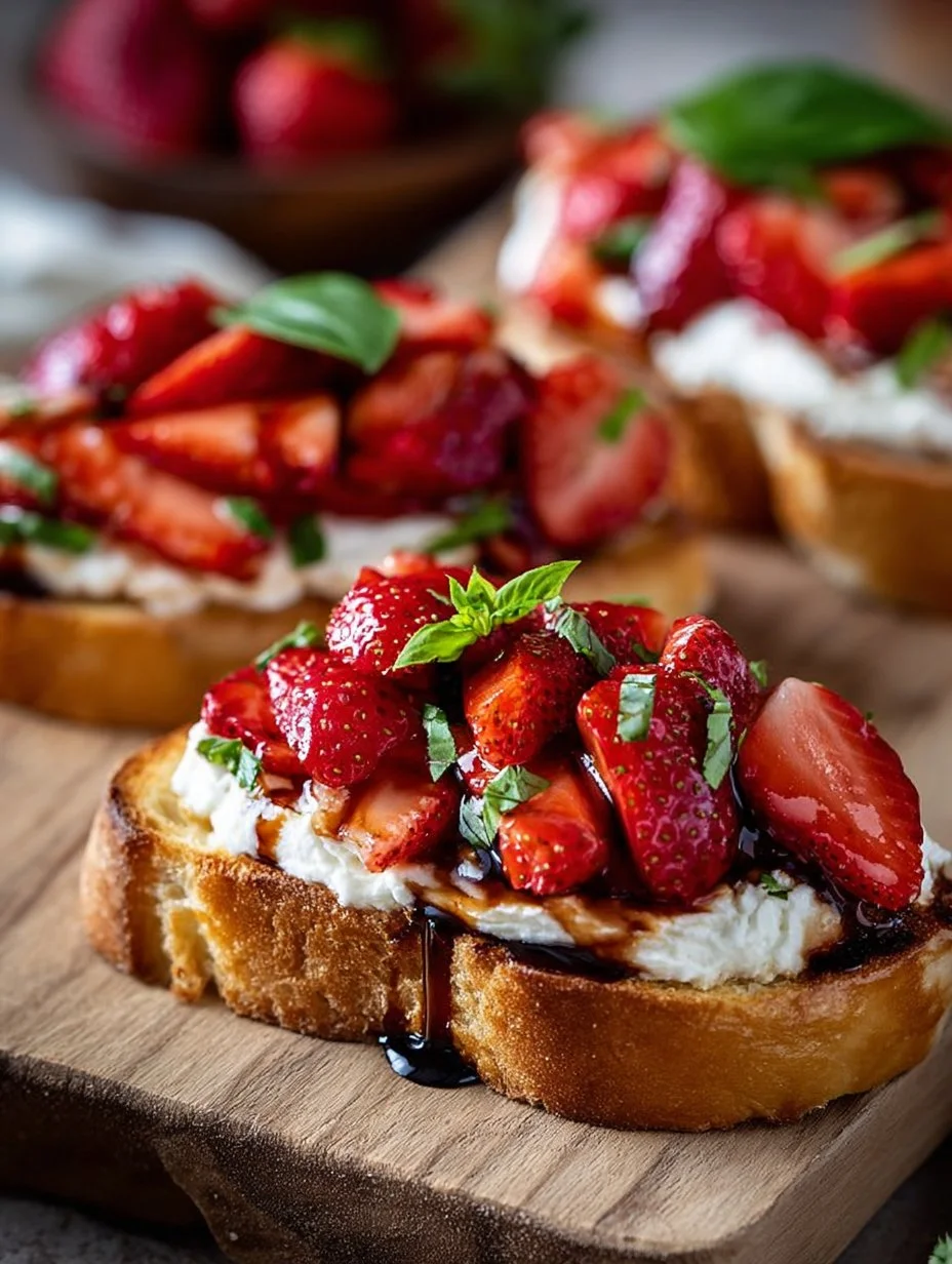 Strawberry Ricotta Bruschetta