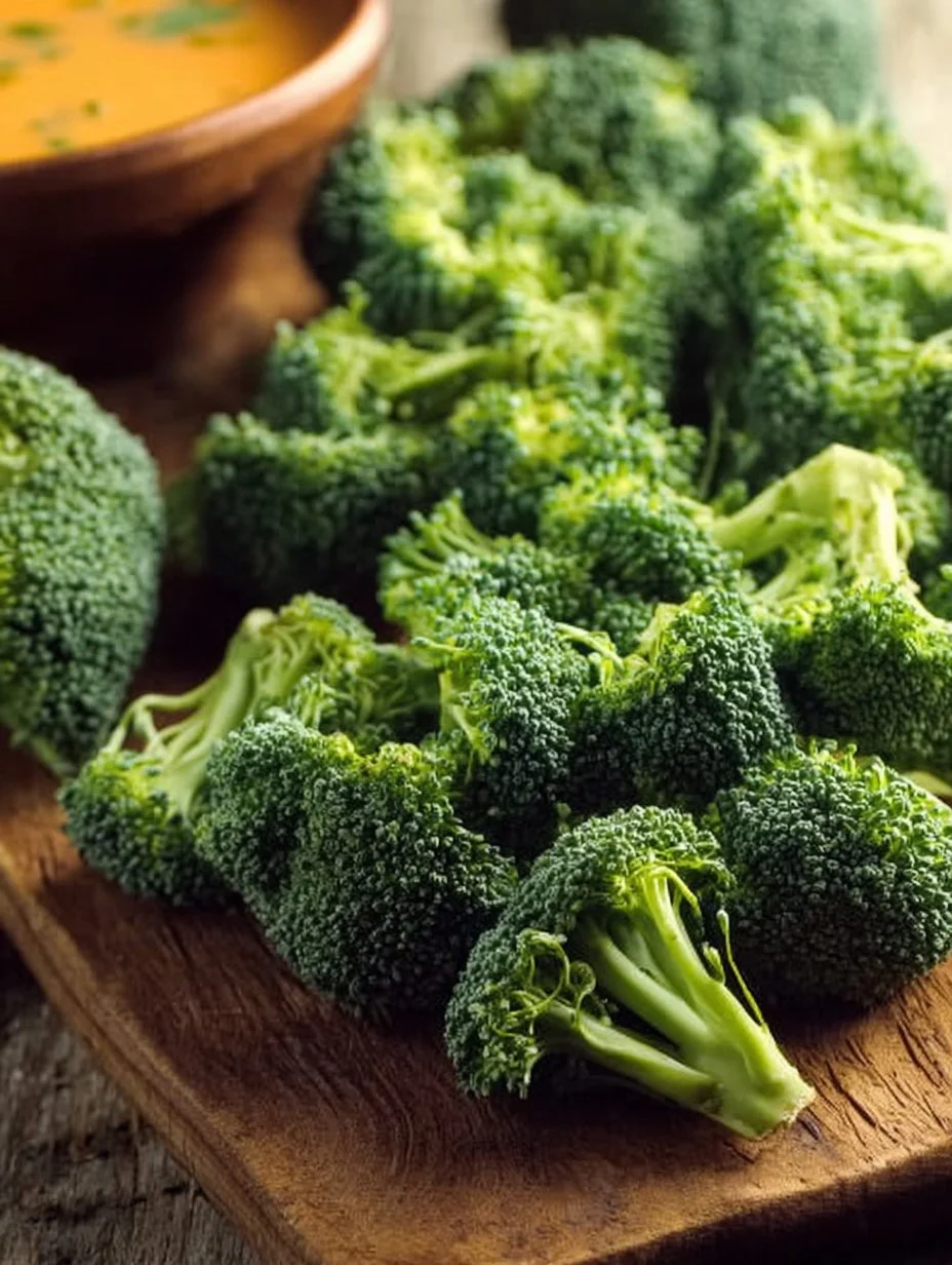 Creamy broccoli cheddar soup with 20 grams of protein per serving