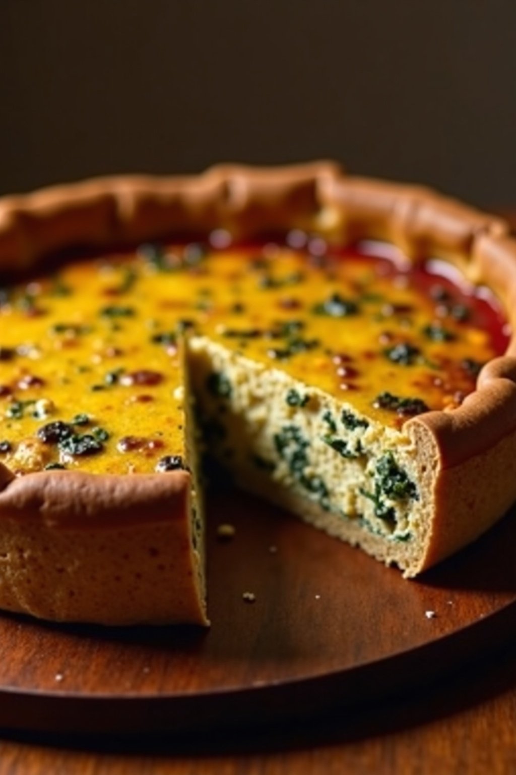 Classic Mother's Day Brunch Quiche cross-section showing inside texture