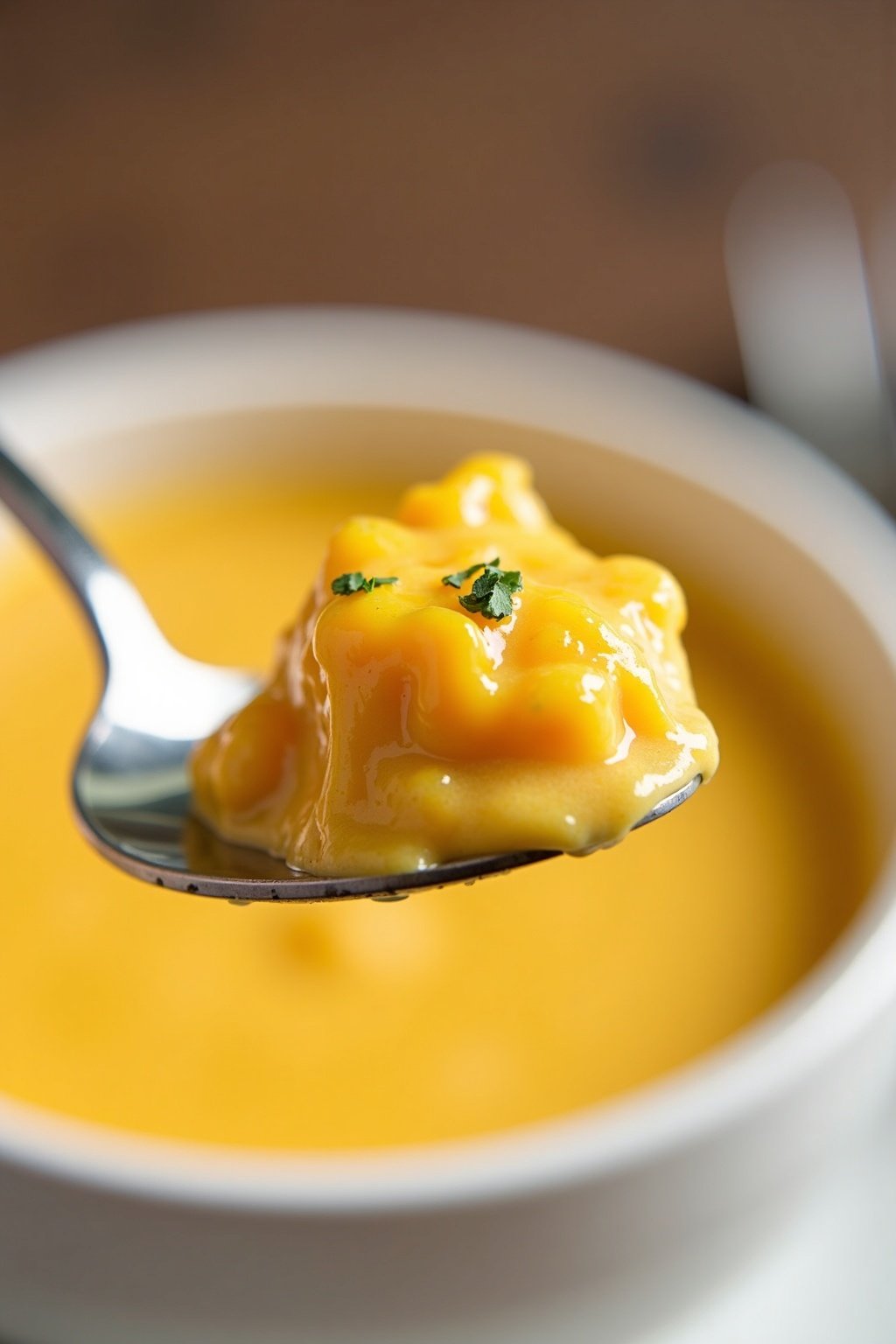 creamy mango and coconut smoothie bowl recipe perfect bite on a fork