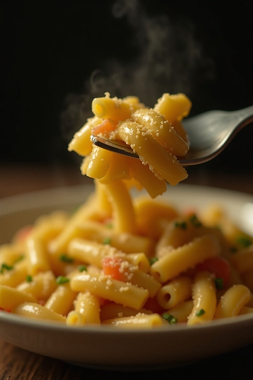 Easy Pasta salad close-up texture