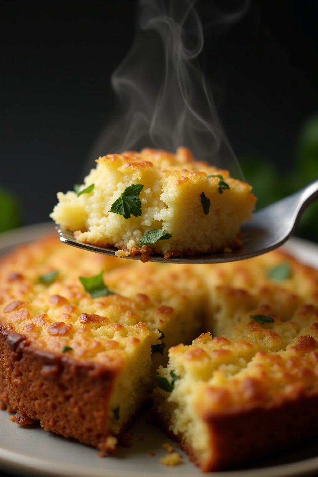 Healthy Zucchini bread close-up texture