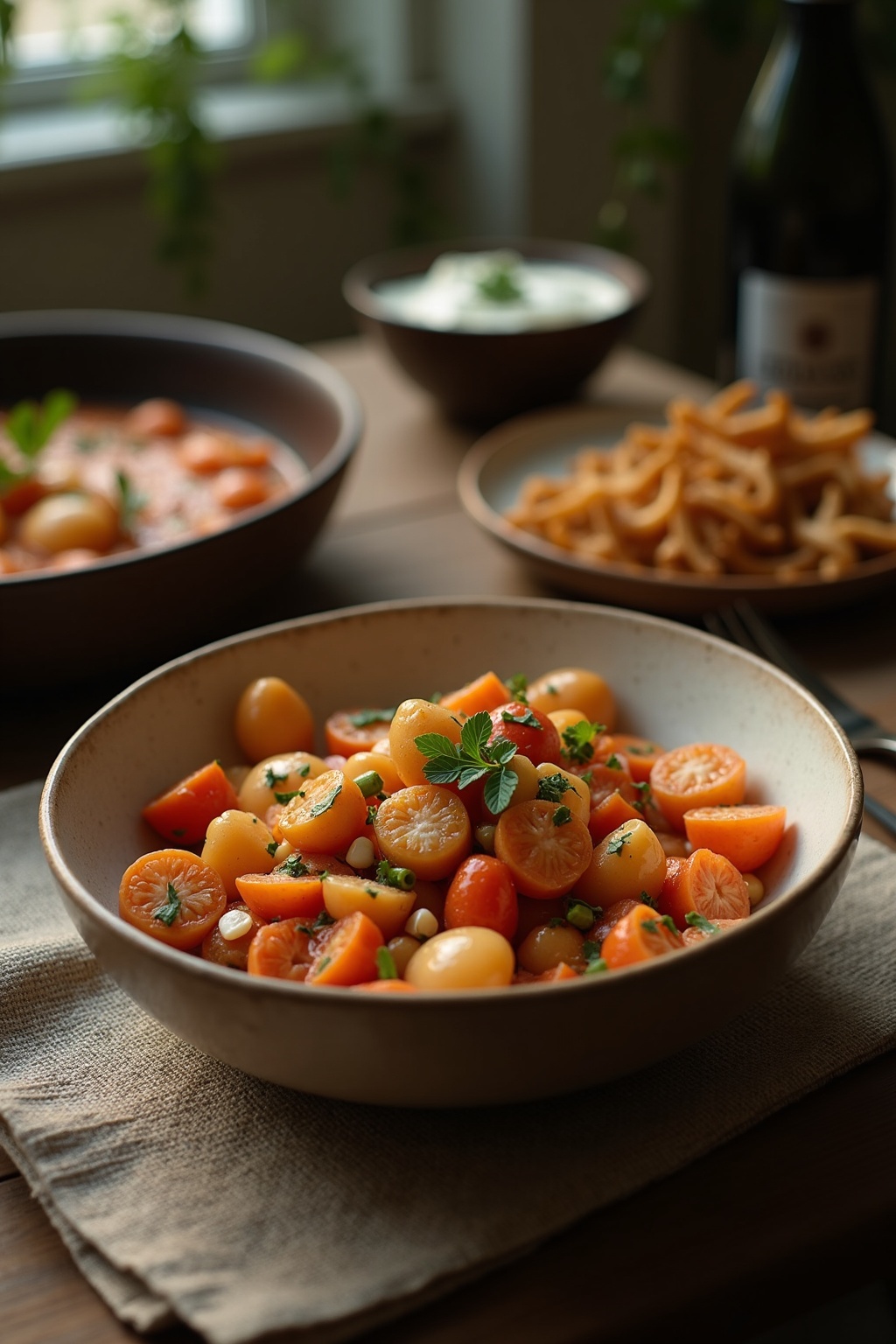 Easy Pool party food — overhead shot
