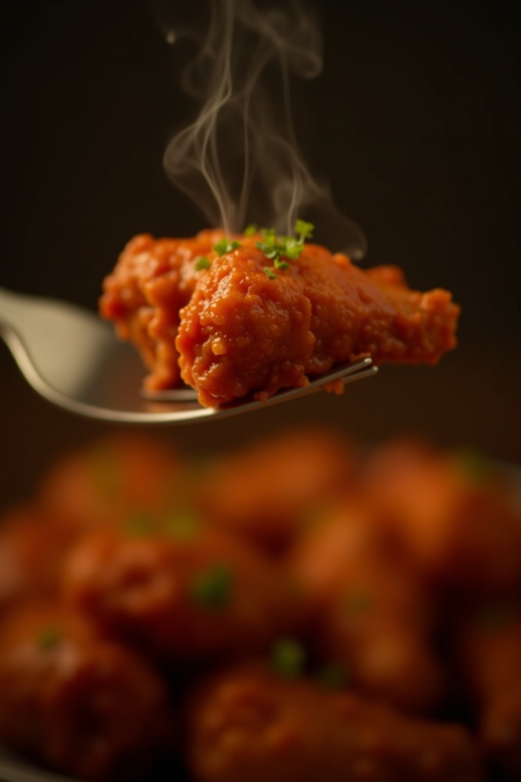 Healthy Chicken wings recipes close-up texture