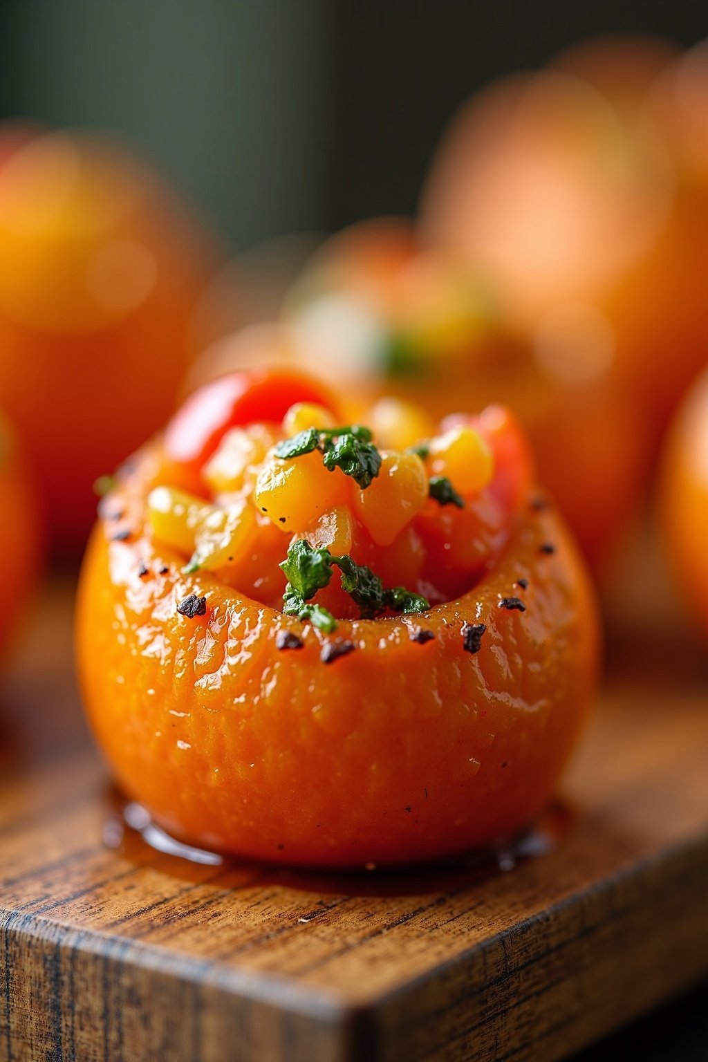 Mediterranean Grilled Vegetable Platter cross-section, detailed texture