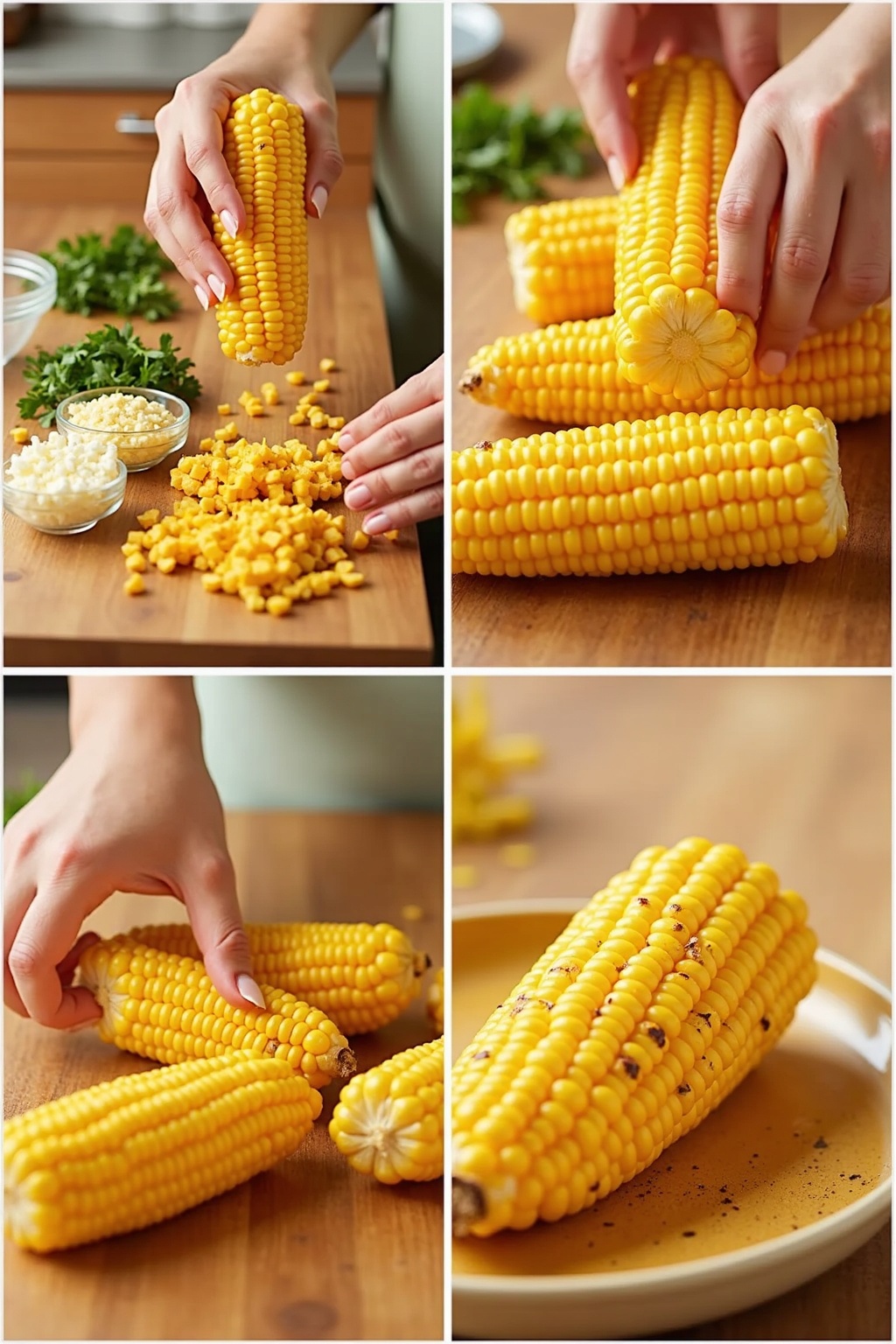 Best Grilled corn step by step preparation