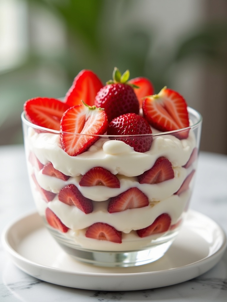 Easy Red white and blue desserts — overhead shot
