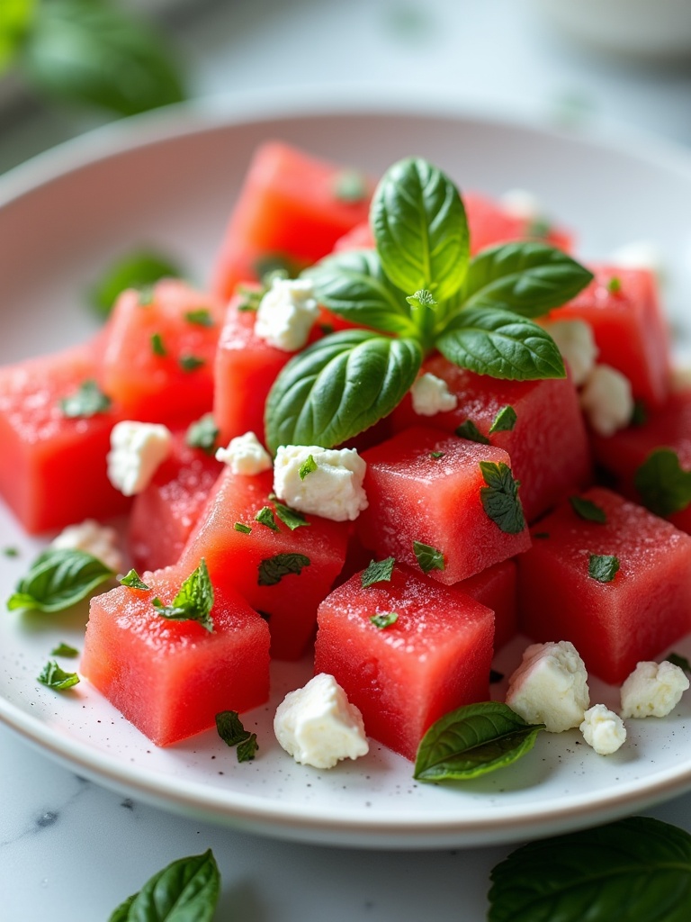 Easy Watermelon recipes — overhead shot