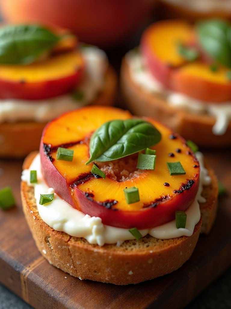 Healthy July 4th appetizers close-up bite