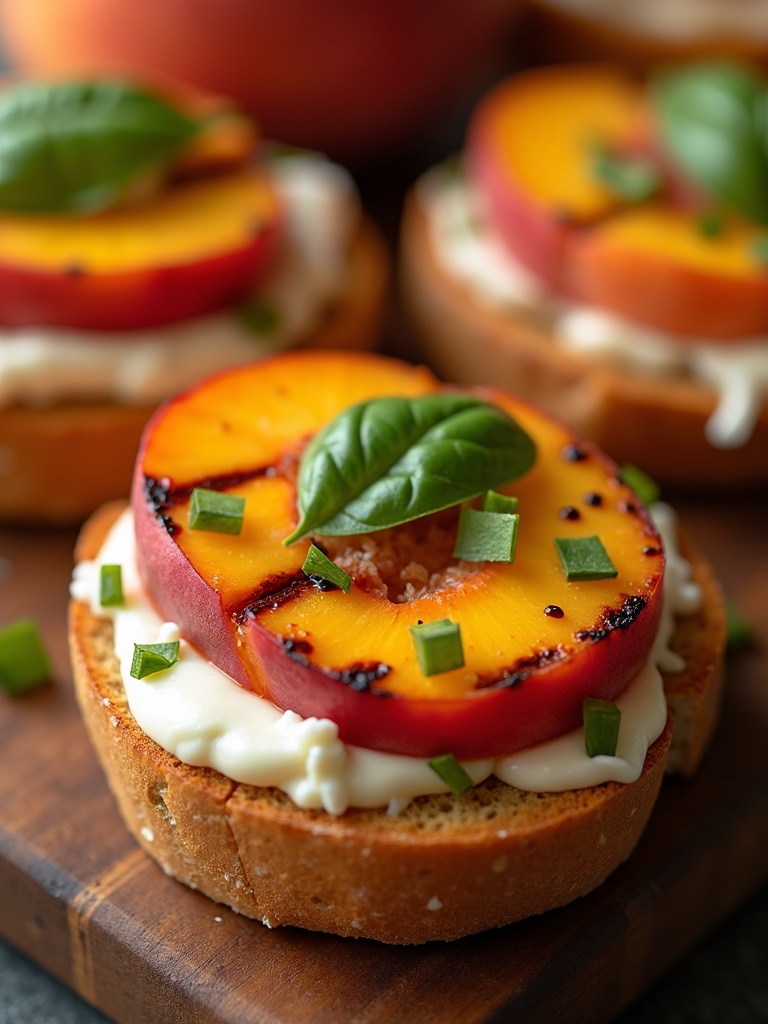 Healthy July 4th appetizers close-up bite