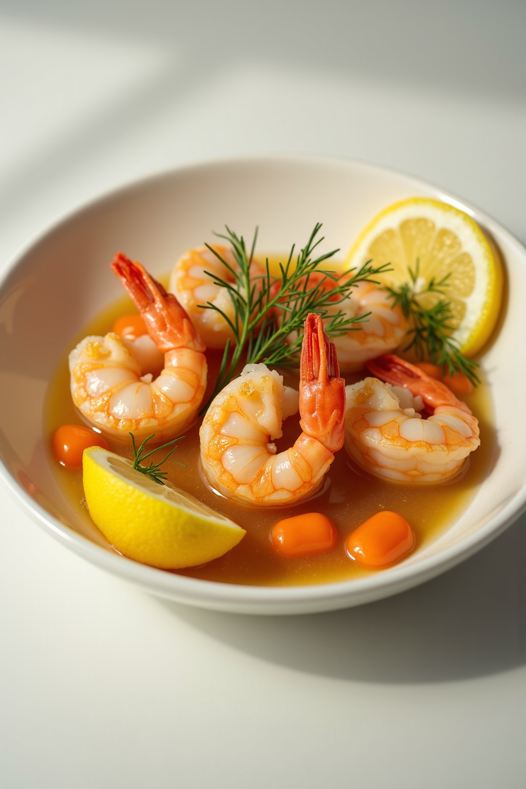 Healthy Seafood boil — overhead shot