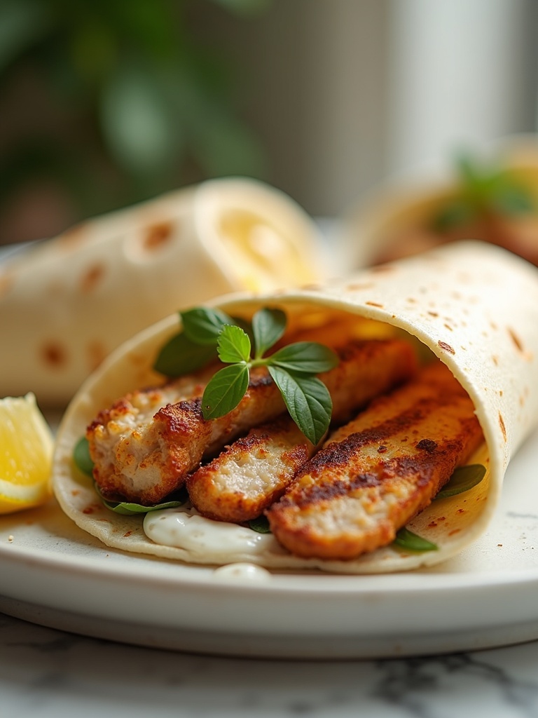 Summer camping food — overhead shot