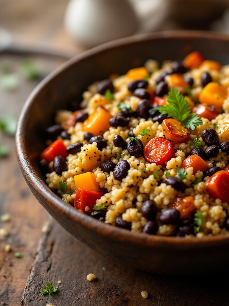 Healthy Budget recipes close-up bite